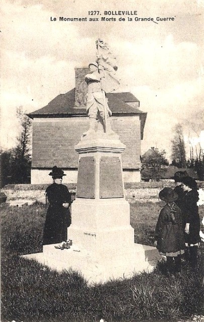 Bolleville seine maritime monument aux morts cpa