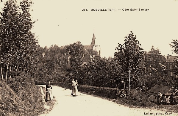 Bosville seine maritime cote saint samson cpa