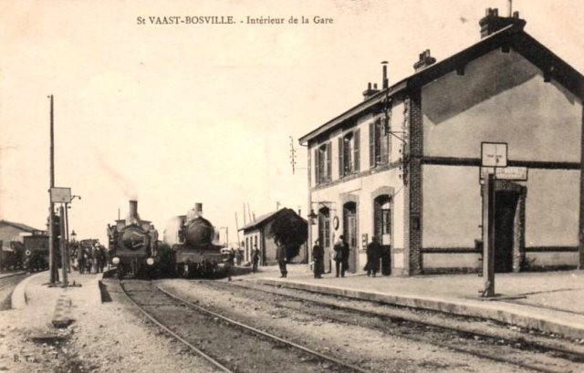 Bosville seine maritime gare saint vaast bosville cpa