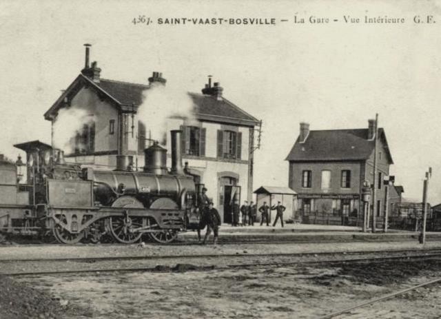 Bosville seine maritime gare saint vaast bosville cpa