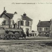 Bosville seine maritime gare saint vaast bosville cpa