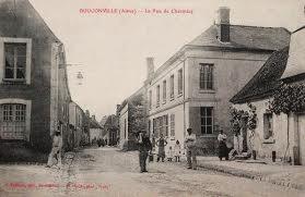 Bouconville-Vauclair (Aisne) CPA rue de Chermisy