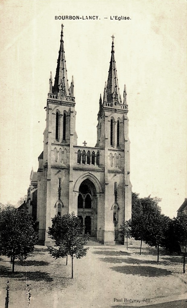 Bourbon-Lancy (Saône-et-Loire) L'Eglise CPA