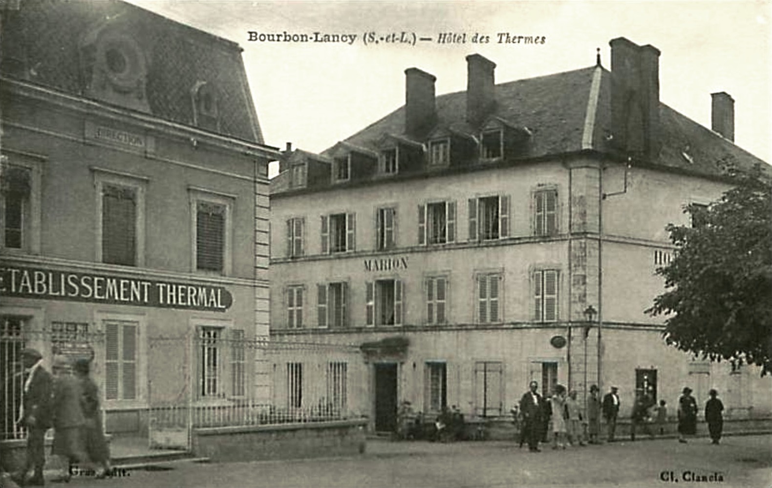 Bourbon-Lancy (Saône-et-Loire) L'Hôtel des Thermes CPA