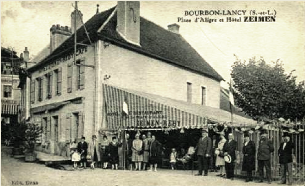 Bourbon-Lancy (Saône-et-Loire) L'Hôtel Zeimen CPA