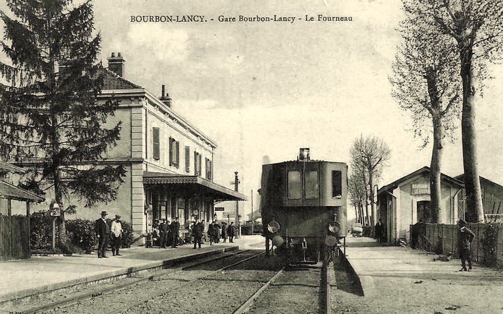 Bourbon-Lancy (Saône-et-Loire) La Gare CPA