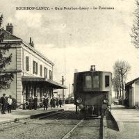 Bourbon-Lancy (Saône-et-Loire) La Gare CPA