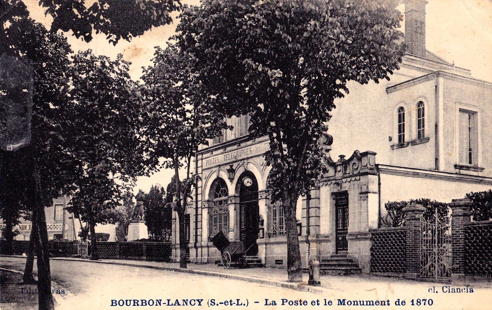 Bourbon-Lancy (Saône-et-Loire) La Poste CPA