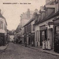 Bourbon-Lancy (Saône-et-Loire) La rue Saint-Jean CPA