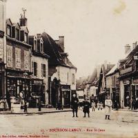 Bourbon-Lancy (Saône-et-Loire) La rue Saint-Jean CPA