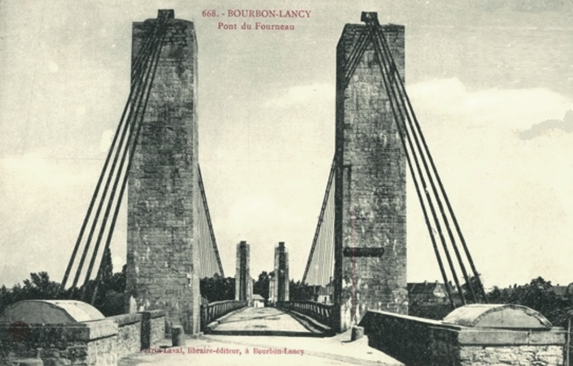 Bourbon-Lancy (Saône-et-Loire) Le Fourneau, pont CPA