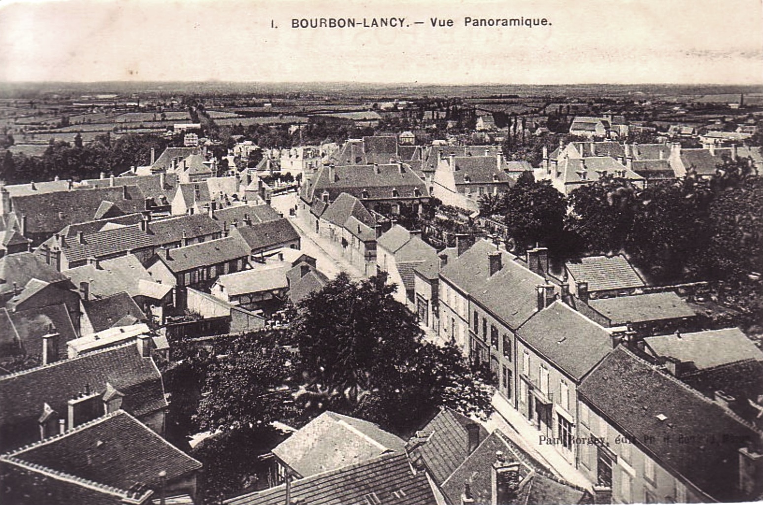 Bourbon-Lancy (Saône-et-Loire) Vue générale CPA