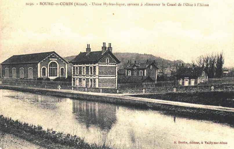 Bourg-et-Comin (Aisne) CPA L'usine hydraulique