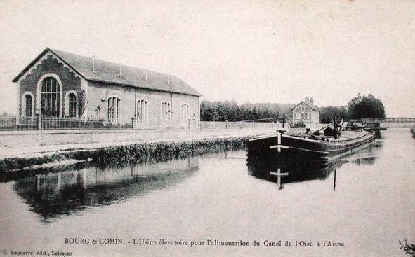 Bourg-et-Comin (Aisne) CPA L'usine hydraulique