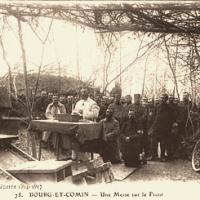 Bourg-et-Comin (Aisne) CPA Messe en plein air pendant la guerre