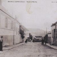 Bourg-et-Comin (Aisne) CPA Route d'Oeuilly