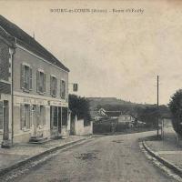 Bourg-et-Comin (Aisne) CPA Route d'Oeuilly