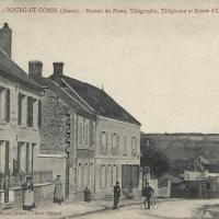 Bourg-et-Comin (Aisne) CPA Route d'Oeuilly