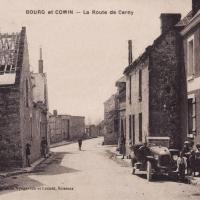 Bourg-et-Comin (Aisne) CPA Route de Cerny