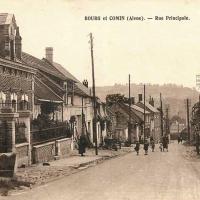 Bourg-et-Comin (Aisne) CPA Rue principale