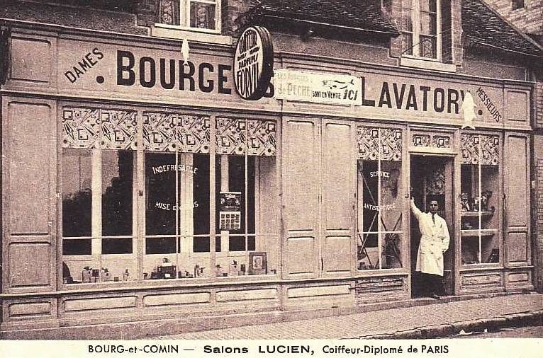 Bourg-et-Comin (Aisne) CPA Coiffeur