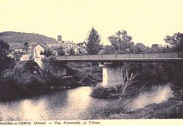 Bourg-et-Comin (Aisne) CPA vue générale