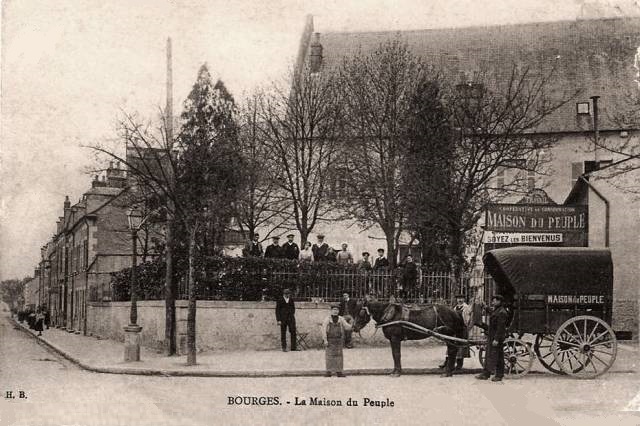 Bourges (18) La Maison du Peuple CPA