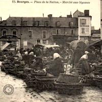 Le marché place de la Nation CPA