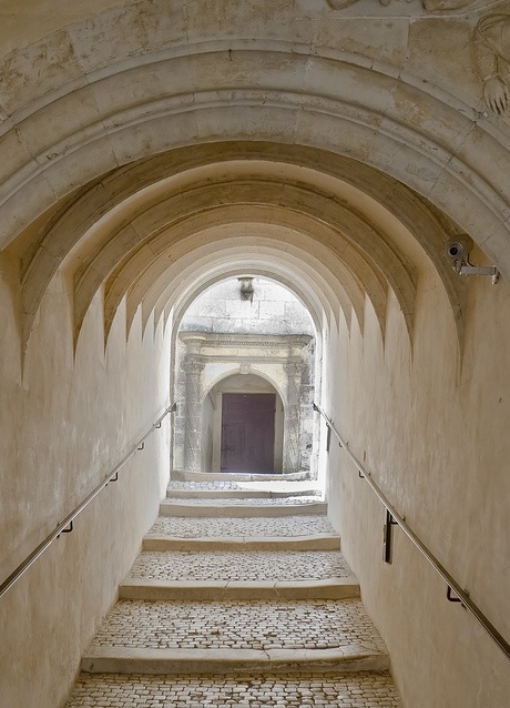 Bourges (Cher) L'Hôtel Lallemant, passage intérieur