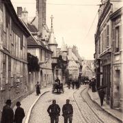 Bourges (Cher) La rue des Arènes CPA