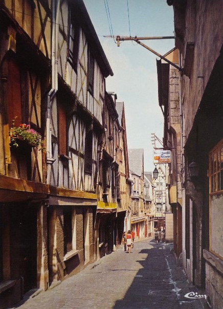 Bourges (Cher) La rue Coursalon CPA