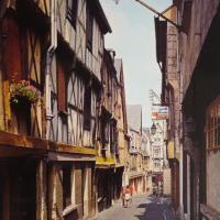 Bourges (Cher) La rue Coursalon CPA