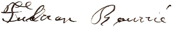 Signature de Fulcran en 1920