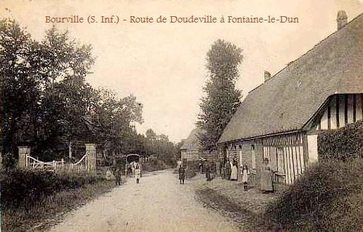 Bourville seine maritime route de doudeville cpa
