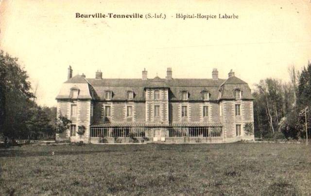 Bourville seine maritime tonneville le chateau hospice cpa