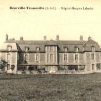 Bourville seine maritime tonneville le chateau hospice cpa