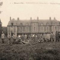 Bourville seine maritime tonneville le chateau hospice cpa