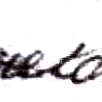 Breton Anaïs (1857/1907), sa signature en 1882
