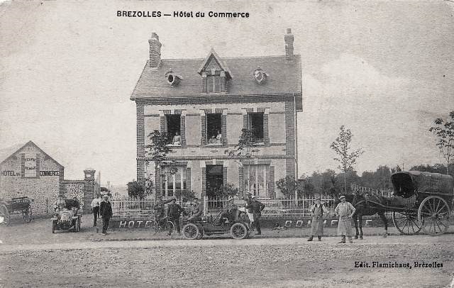 Brézolles (28) L'Hôtel du Commerce CPA