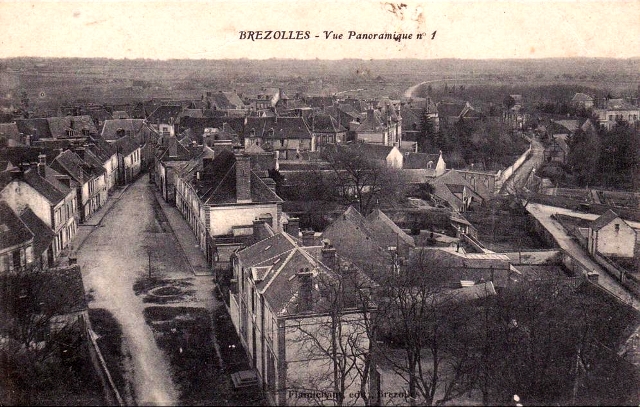 Brézolles (28) Vue générale CPA