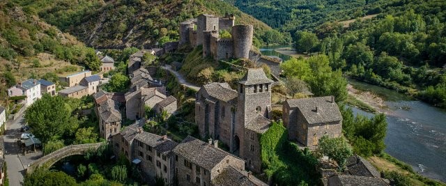 Le château, vue aérienne