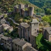 Le château, vue aérienne