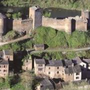 Le château, vue aérienne
