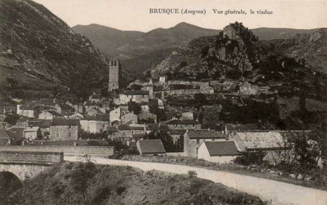 Brusque aveyron cpa vue generale