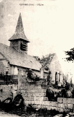 Caisnes oise cpa eglise saint lucien