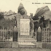 Caisnes oise cpa monument aux morts