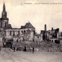 Cambrai 59 l eglise saint gery 1914 1918 cpa