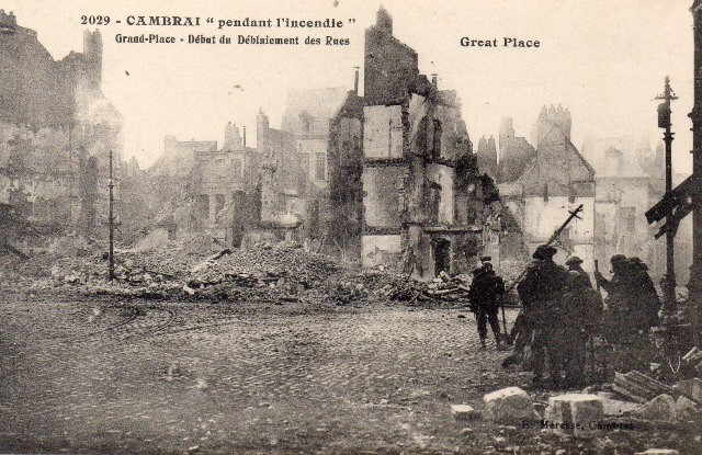 Cambrai 59 la grande place 1914 1918 cpa