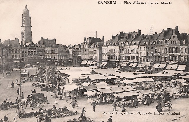 Cambrai 59 la place d armes cpa