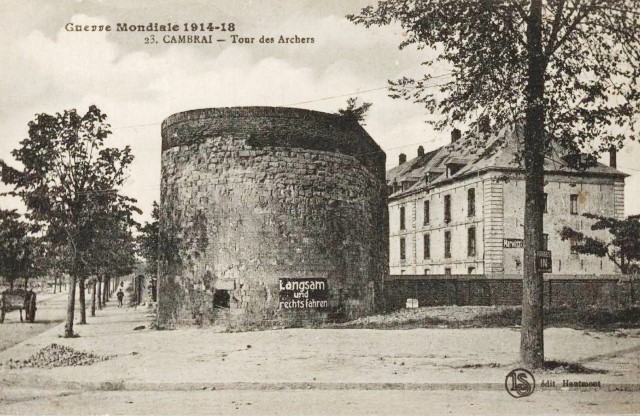 Cambrai 59 la tour des archers cpa